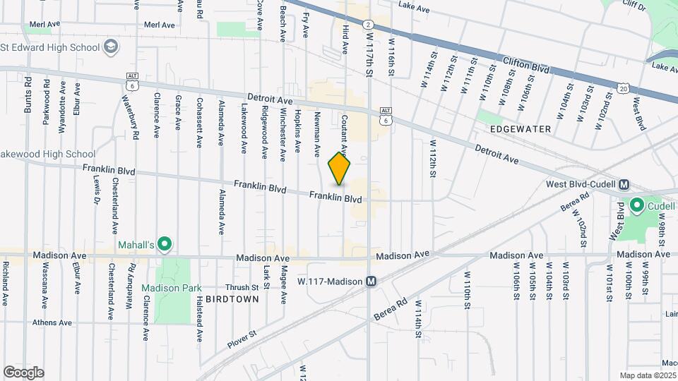 1534 Coutant Ave Map and Location Details