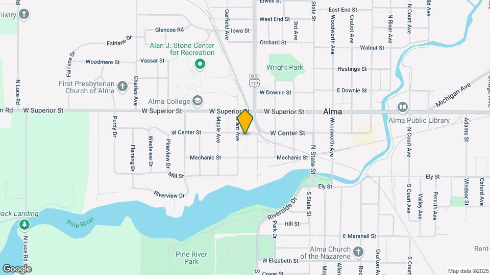417 W Center St Map and Location Details