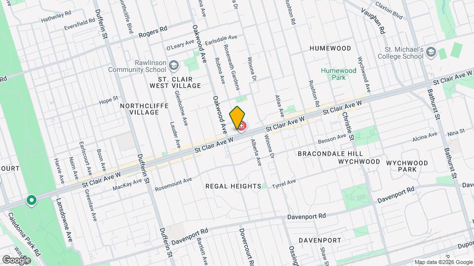 930 St Clair Ave W Map and Location Details
