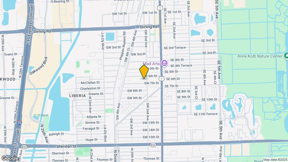 210 SW 7th St Map and Location Details