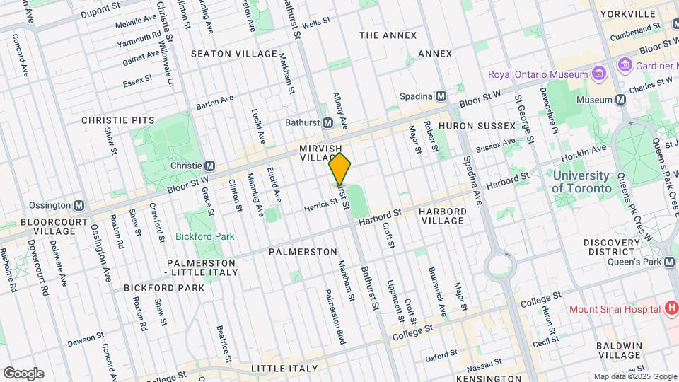 702 Bathurst St Map and Location Details
