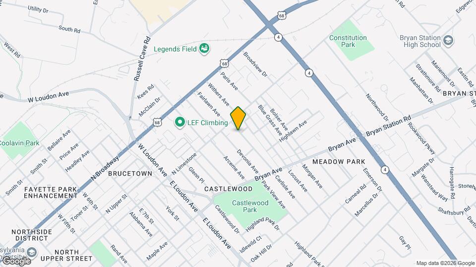 132 Carlisle Ave Map and Location Details