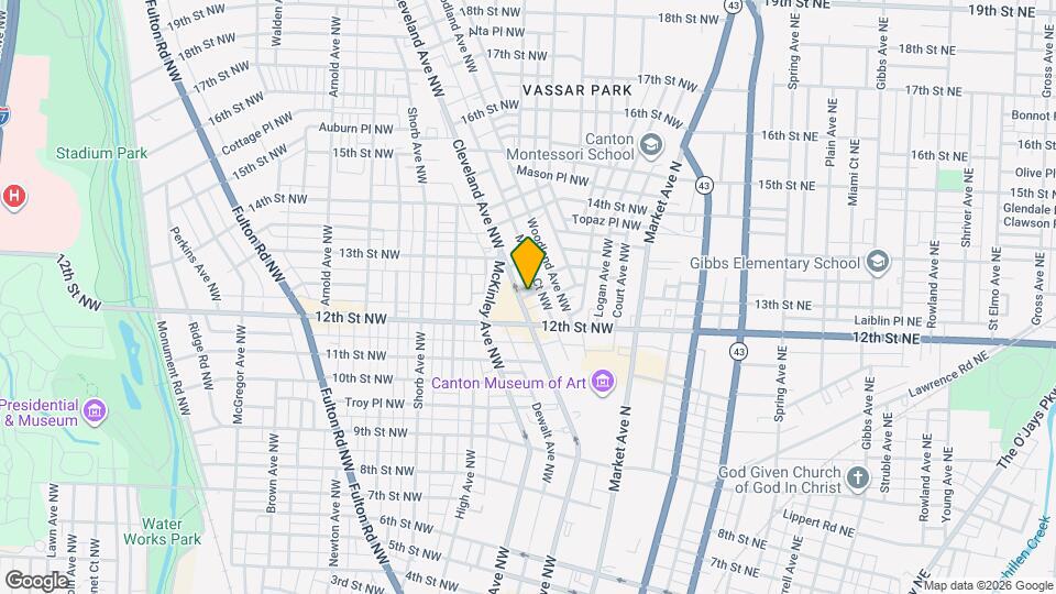 1224 Cleveland Ave NW Map and Location Details