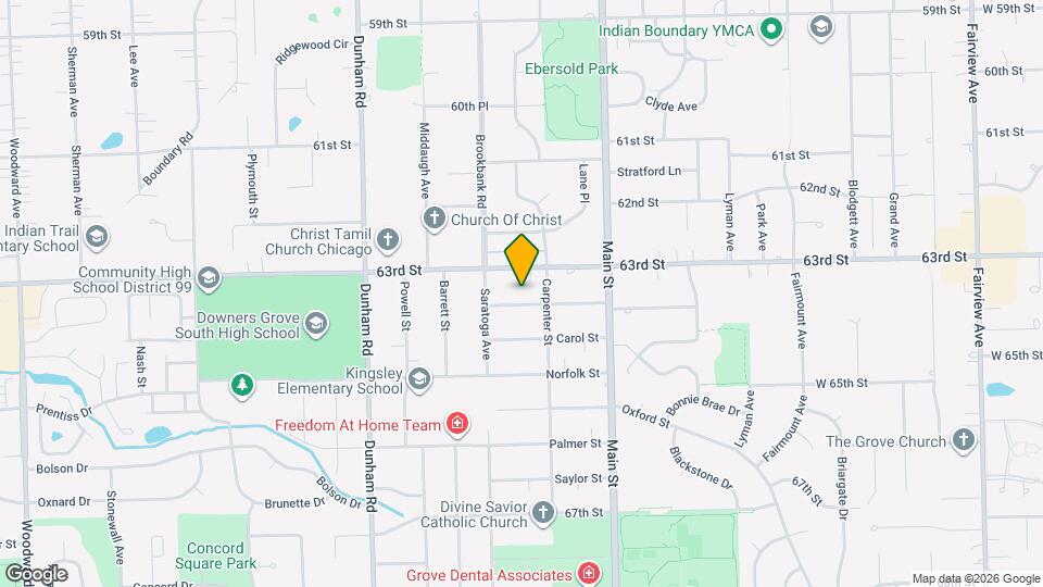 1116 Adelia St Map and Location Details