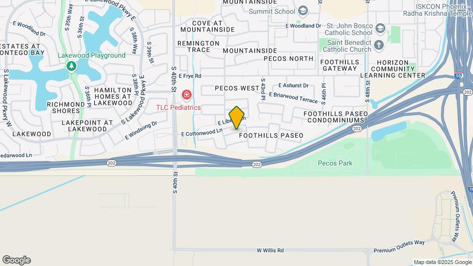 4221 E Redwood Ln Map and Location Details