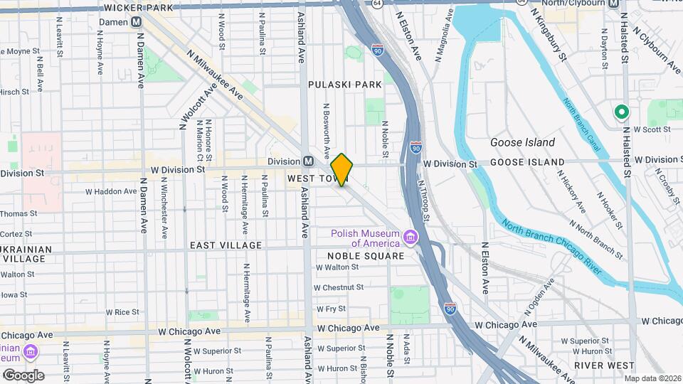 1136 N Milwaukee Ave Mapa y Detalles de la Ubicación