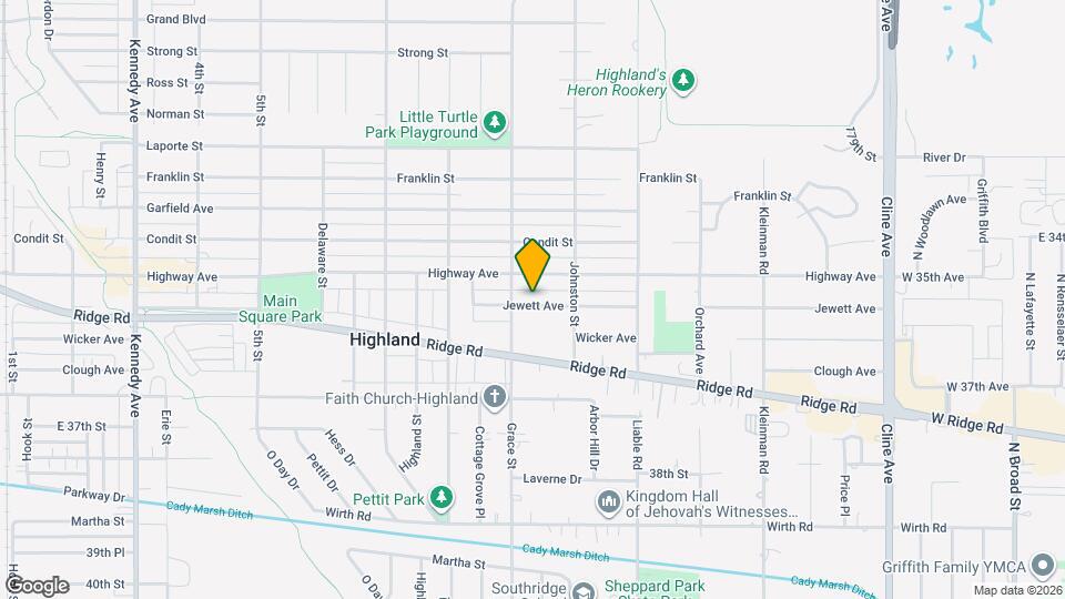 3417 Jewett Ave Map and Location Details