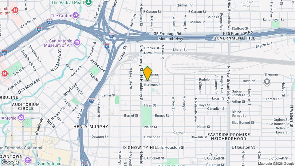 517 Burleson St Map and Location Details