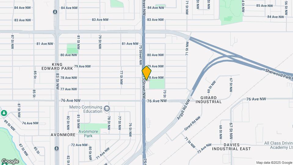 7723 75 St NW Map and Location Details