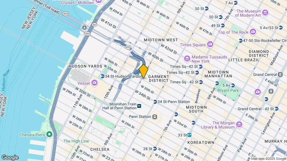 364 west 36th street Mapa y Detalles de la Ubicación