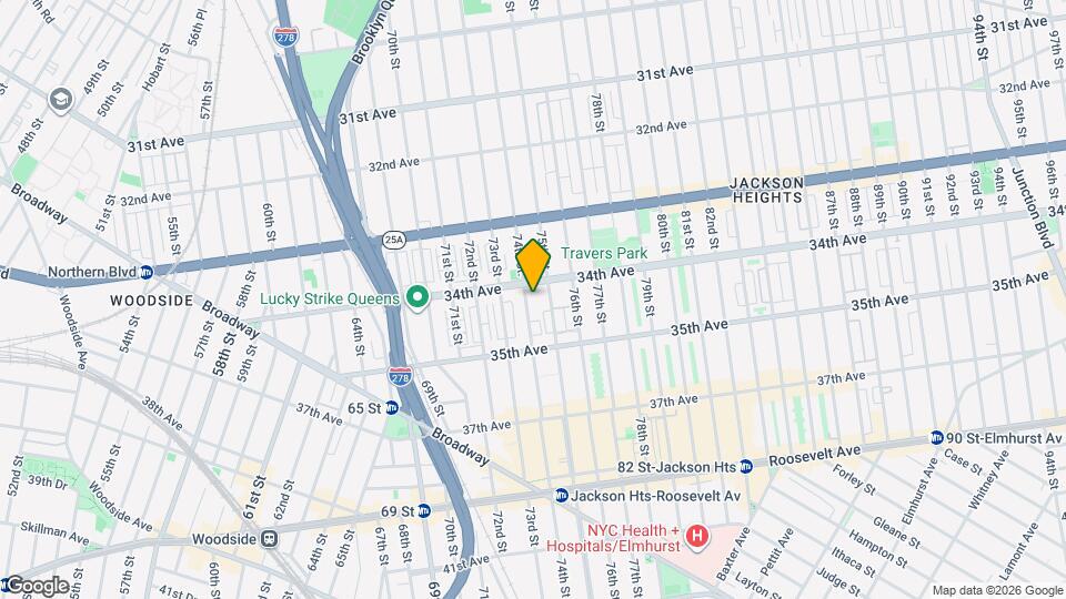 34-15 74th St. Map and Location Details