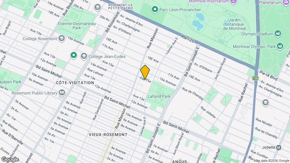 5360-5390 15e Ave Map and Location Details