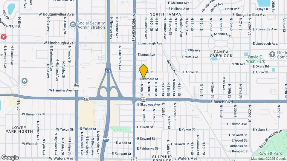 9409-9411 N 9th St Map and Location Details