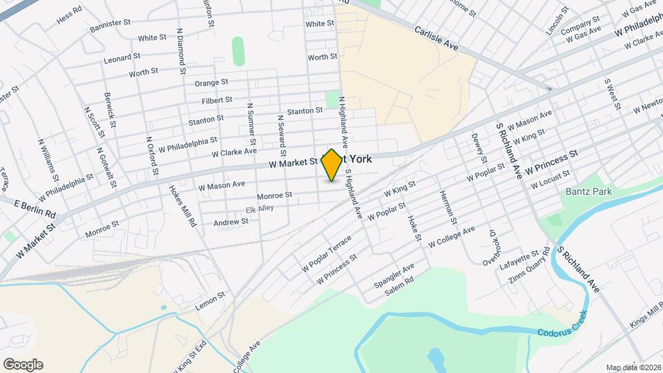 1433 Monroe St Map and Location Details