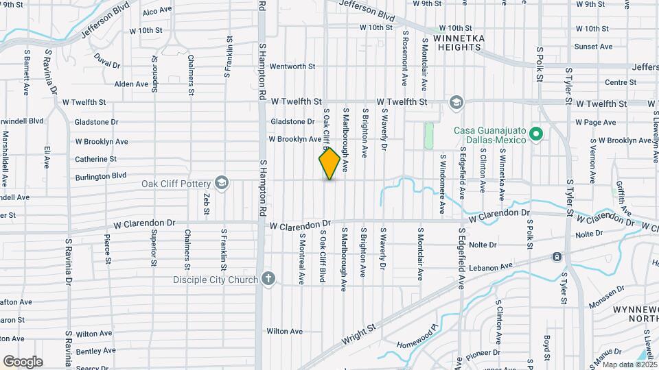 902 S Oak Cliff Blvd Map and Location Details