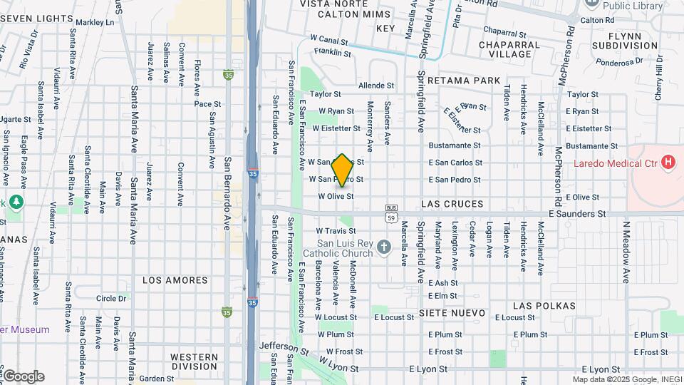216 W Olive St, Unit 2 Bedroom 50-0406 Map and Location Details