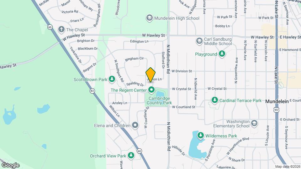 1217 Regent Dr Map and Location Details