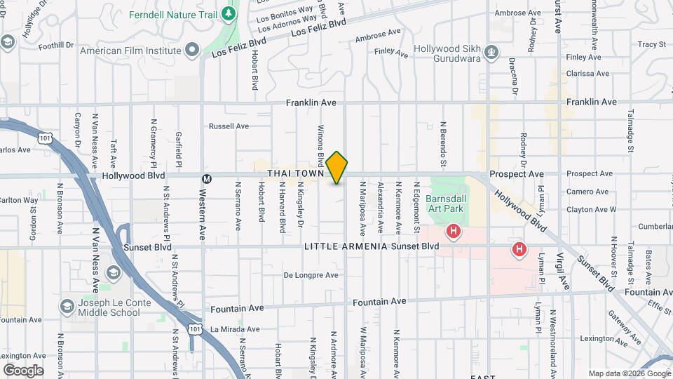 1635 Normandie Ave Map and Location Details