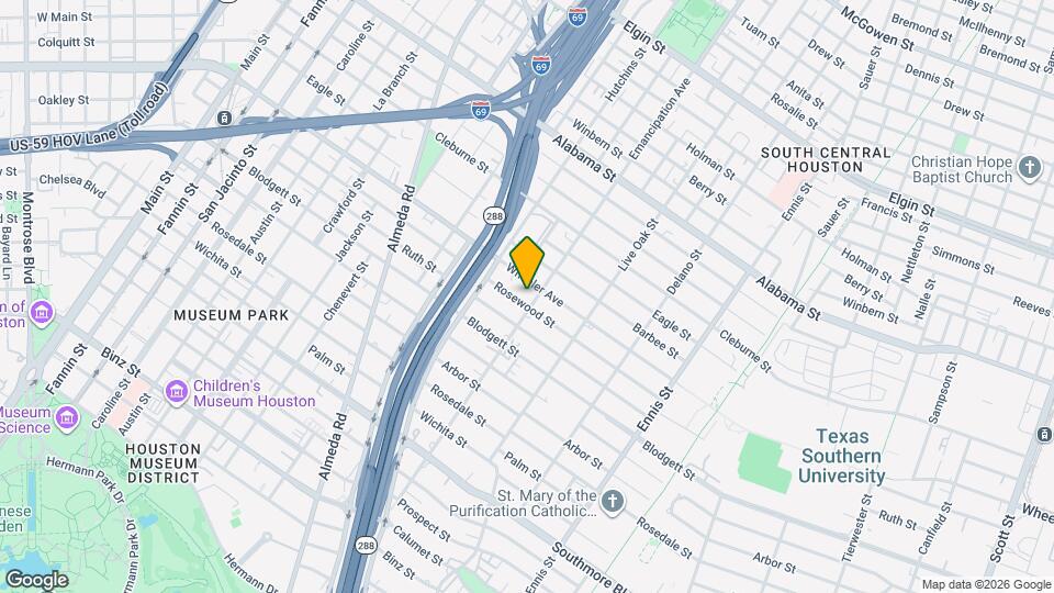 2319 Rosewood St Map and Location Details