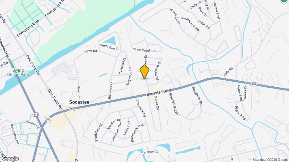 107 Bridge Creek Dr Map and Location Details