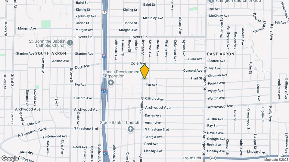 1053 Inman St Map and Location Details