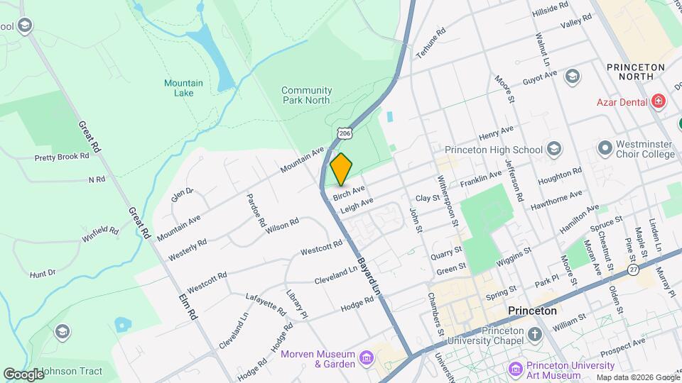 215 Birch Ave, Unit 1F Mapa y Detalles de la Ubicación