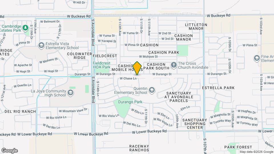 11206 W Chase Dr Map and Location Details