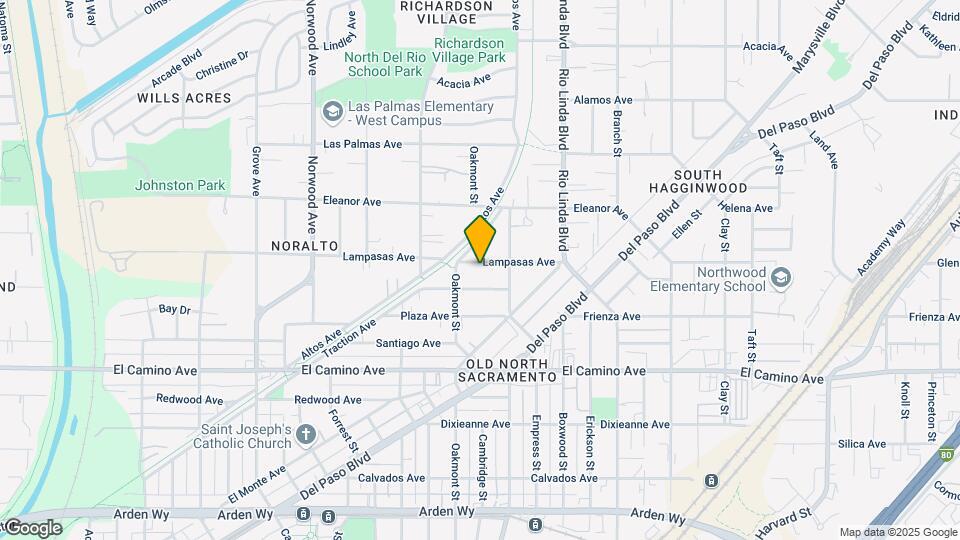 736 Lampasas Ave Map and Location Details