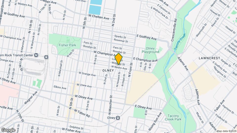 5903 N Mascher St Map and Location Details