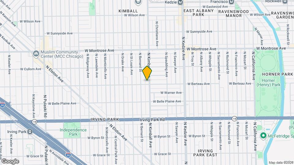 4204 N Kimball Ave Map and Location Details