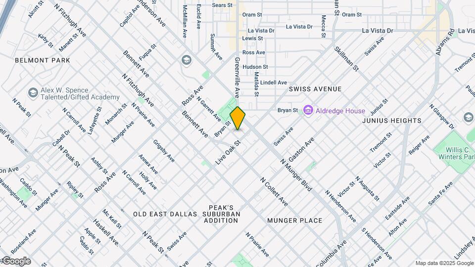 5103 Live Oak St-Unit -A2-C Map and Location Details