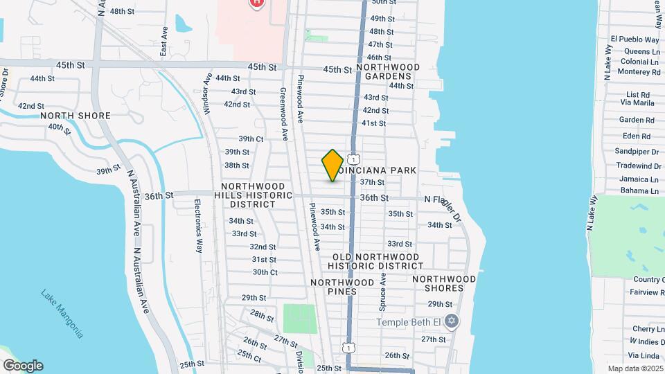 626 37th St Map and Location Details