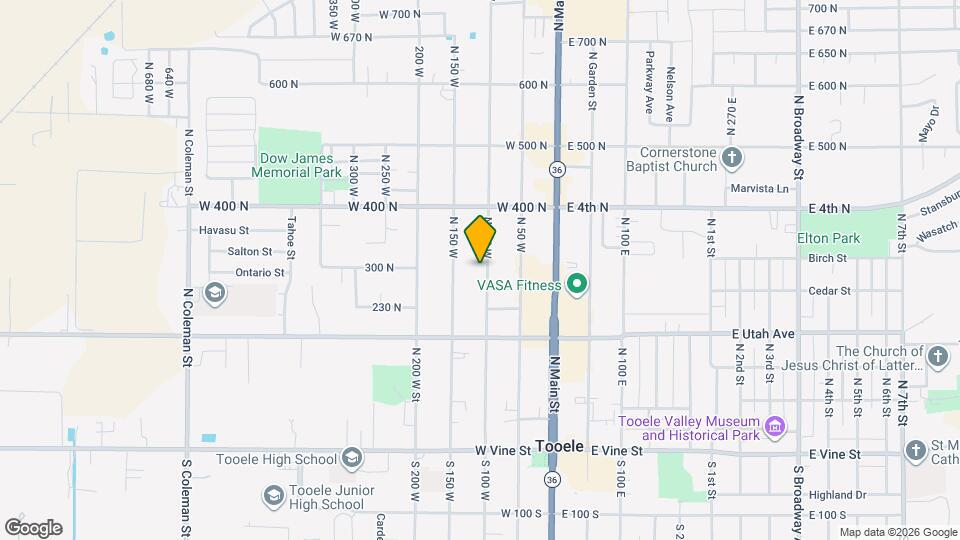 305 N 100 W Mapa y Detalles de la Ubicación