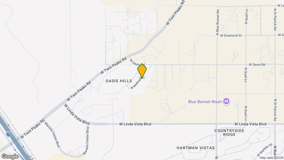 9906 N Niobrara Way Map and Location Details