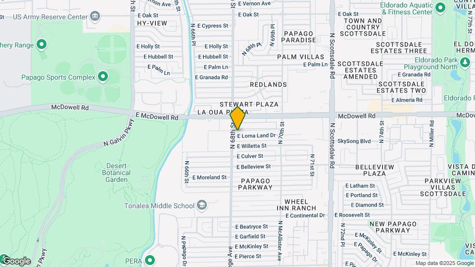 6808 E Loma Land Dr Map and Location Details