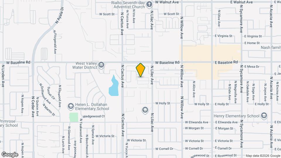 580 W Shamrock St Map and Location Details