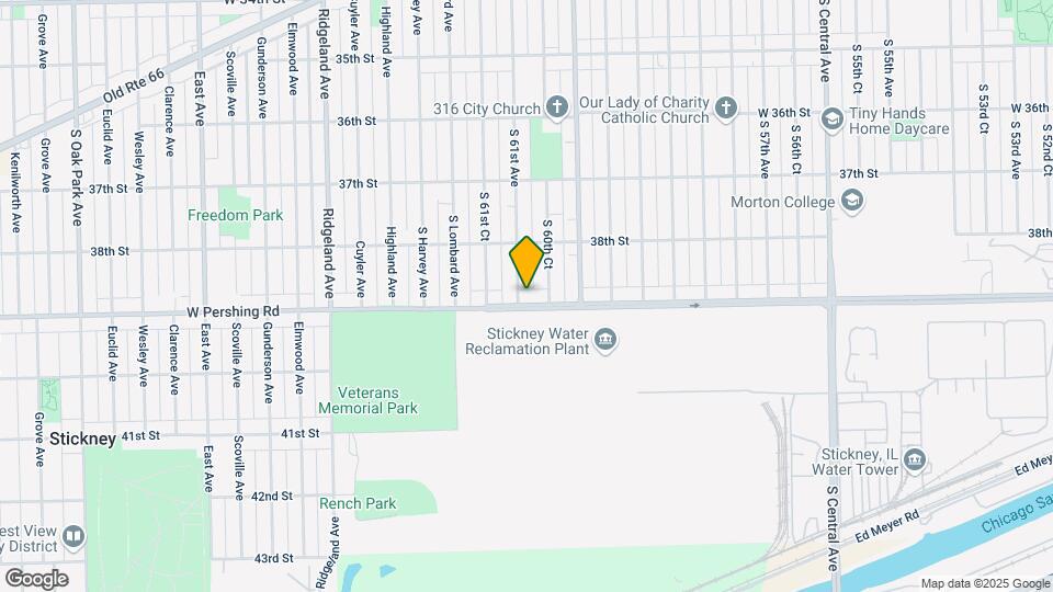 6046 W Pershing Rd Map and Location Details