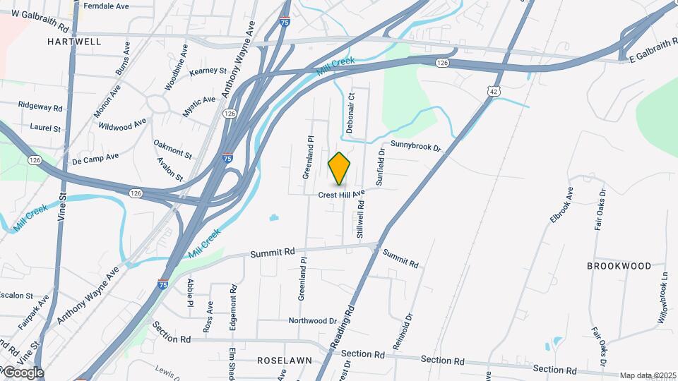 1638 Crest Hill Ave Map and Location Details