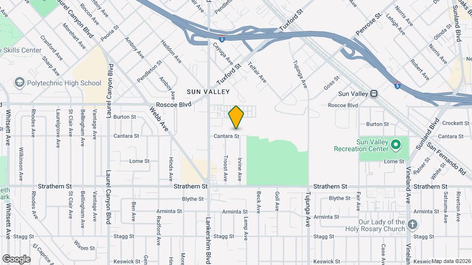 10447 Cantara St Map and Location Details