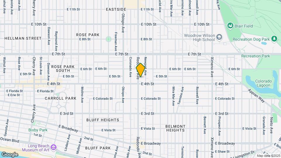 420 Redondo Ave Map and Location Details