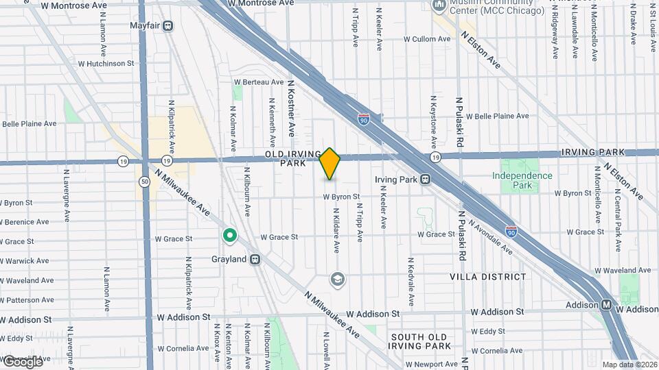 3916 N Kildare Ave, Unit 1 Map and Location Details