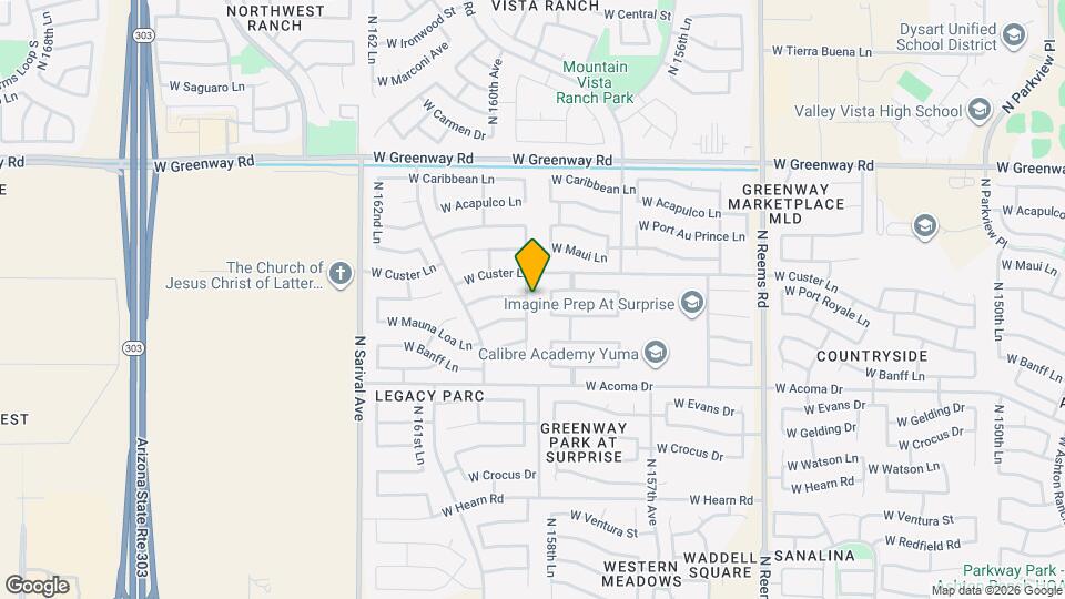 14909 N 159th Dr Map and Location Details