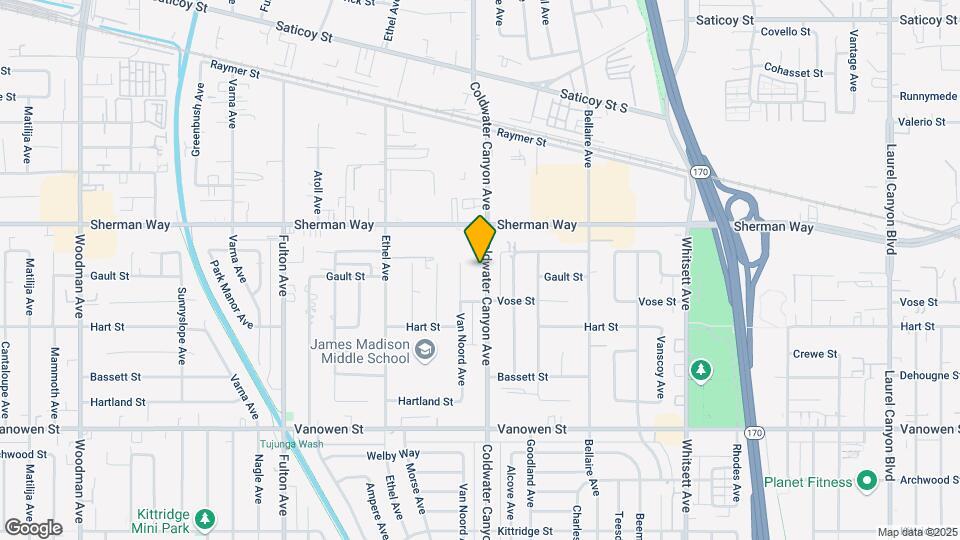 7107 Coldwater Canyon Ave Map and Location Details
