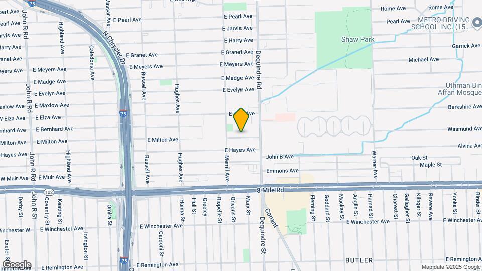 1761 E Milton Ave Map and Location Details