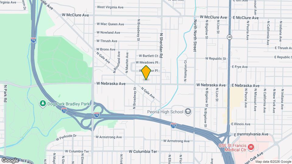 817 W Nebraska Ave Map and Location Details