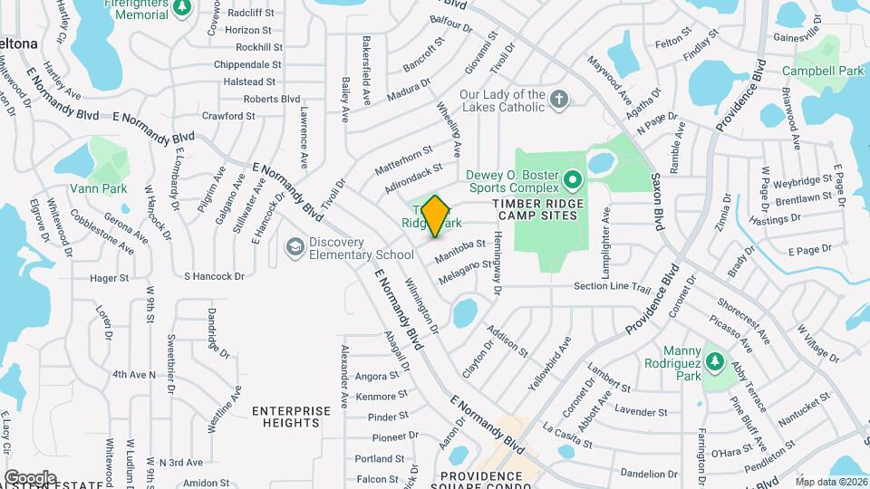 1123 Wycliffe St Map and Location Details