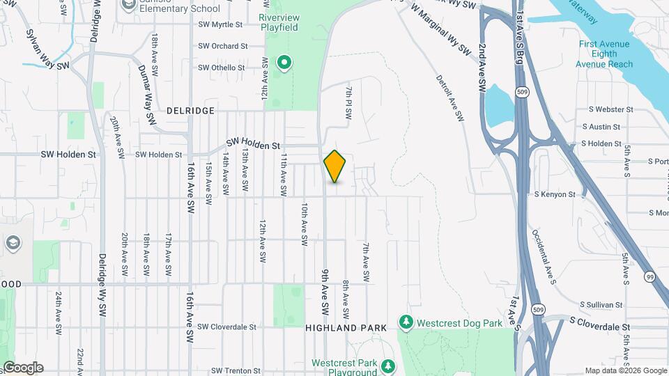 7784 Highland Park Way SW Map and Location Details