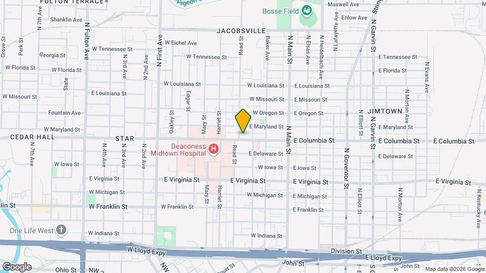 219 W Columbia St Map and Location Details