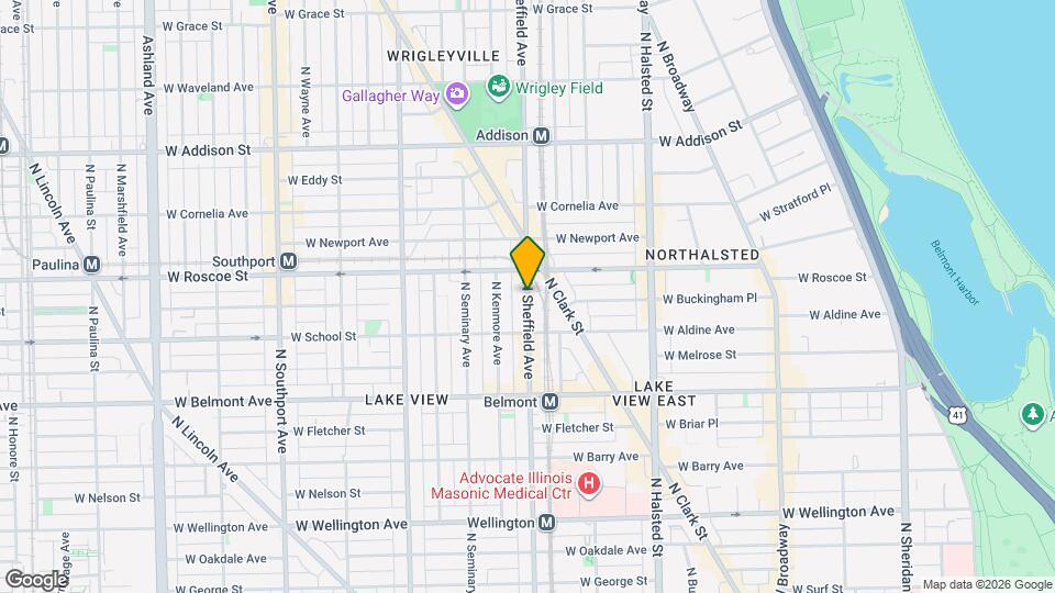 3358 N Sheffield Ave Map and Location Details