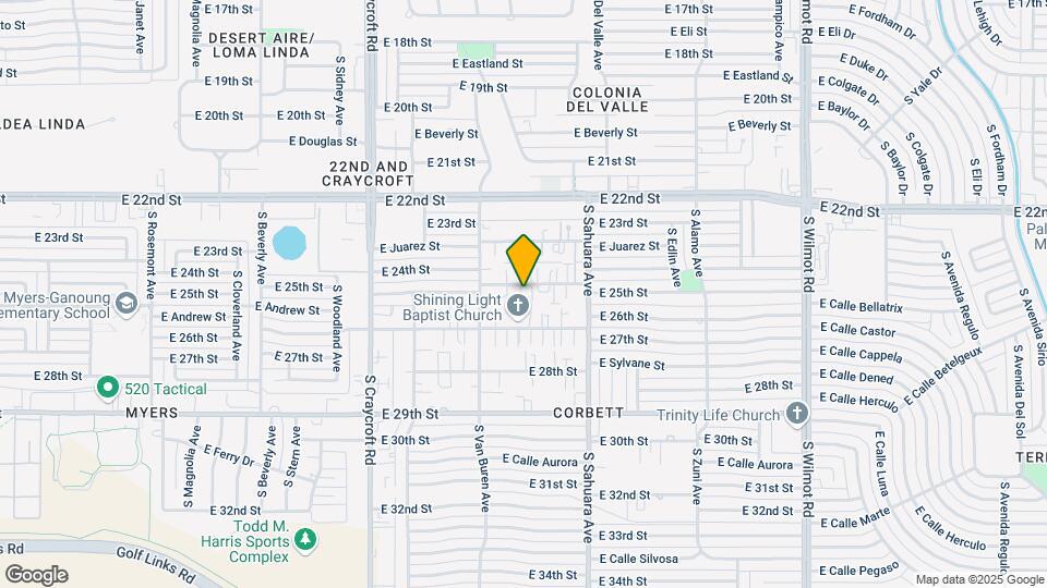5756 E 24th St Mapa y Detalles de la Ubicación